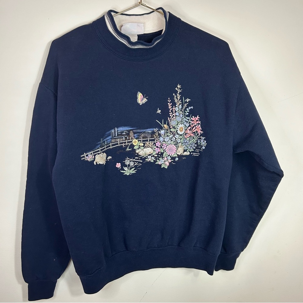 VINTAGE | MORNING SUN | Collared Sweatshirt
